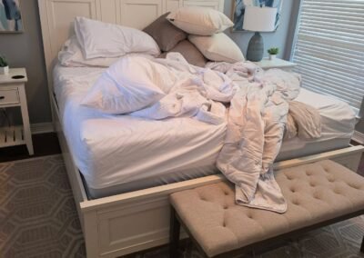 Airbnb before professional airbnb cleaning service in Aurora, ON