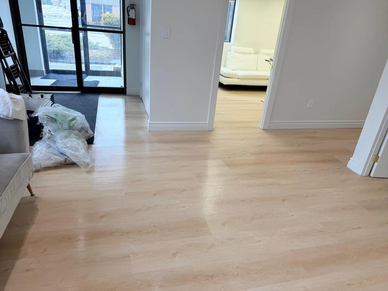 After Mayfair team floor cleaning for Puphub post renovation cleaning