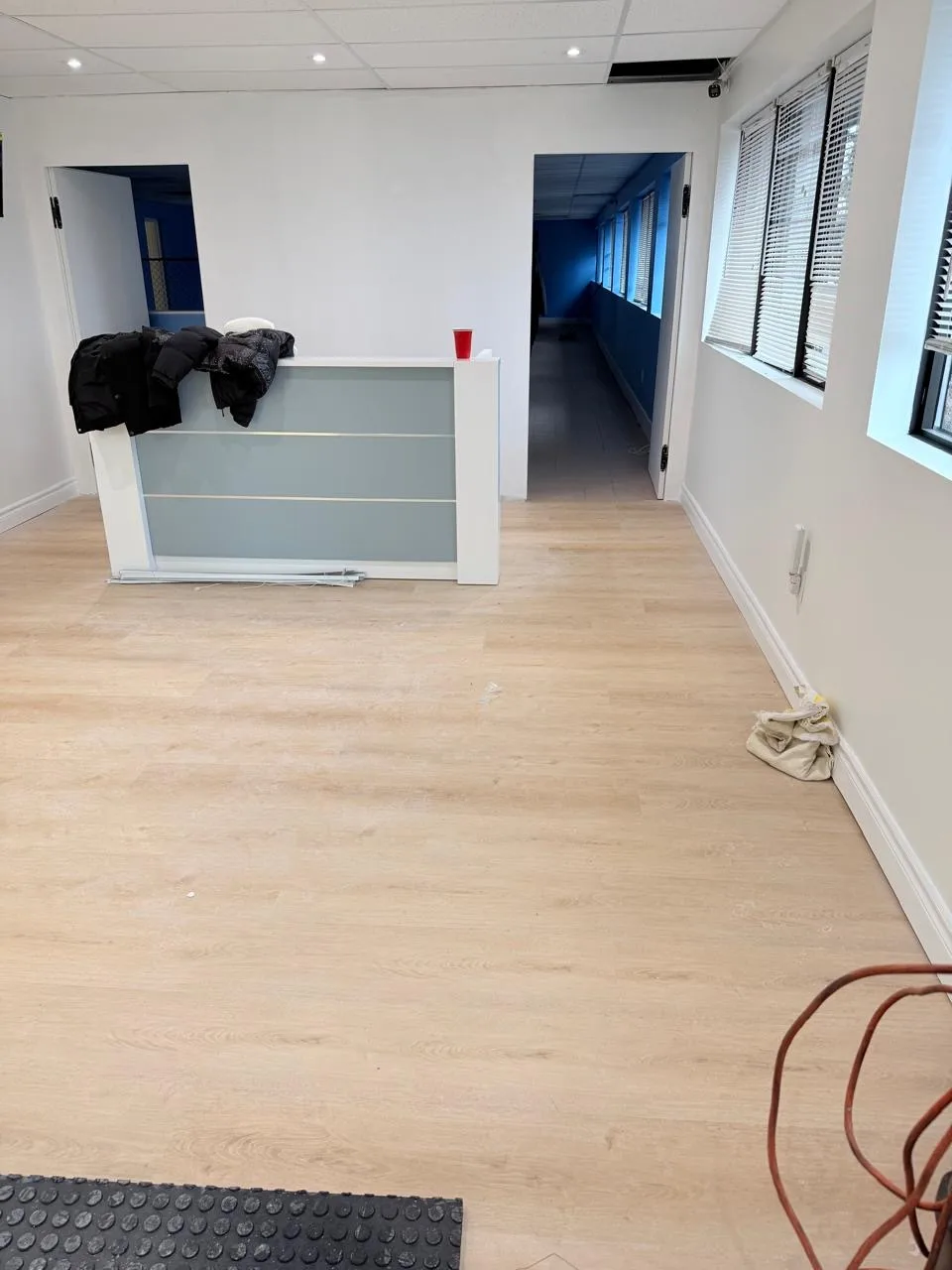Mayfair team floor cleaning for Puphub post renovation cleaning