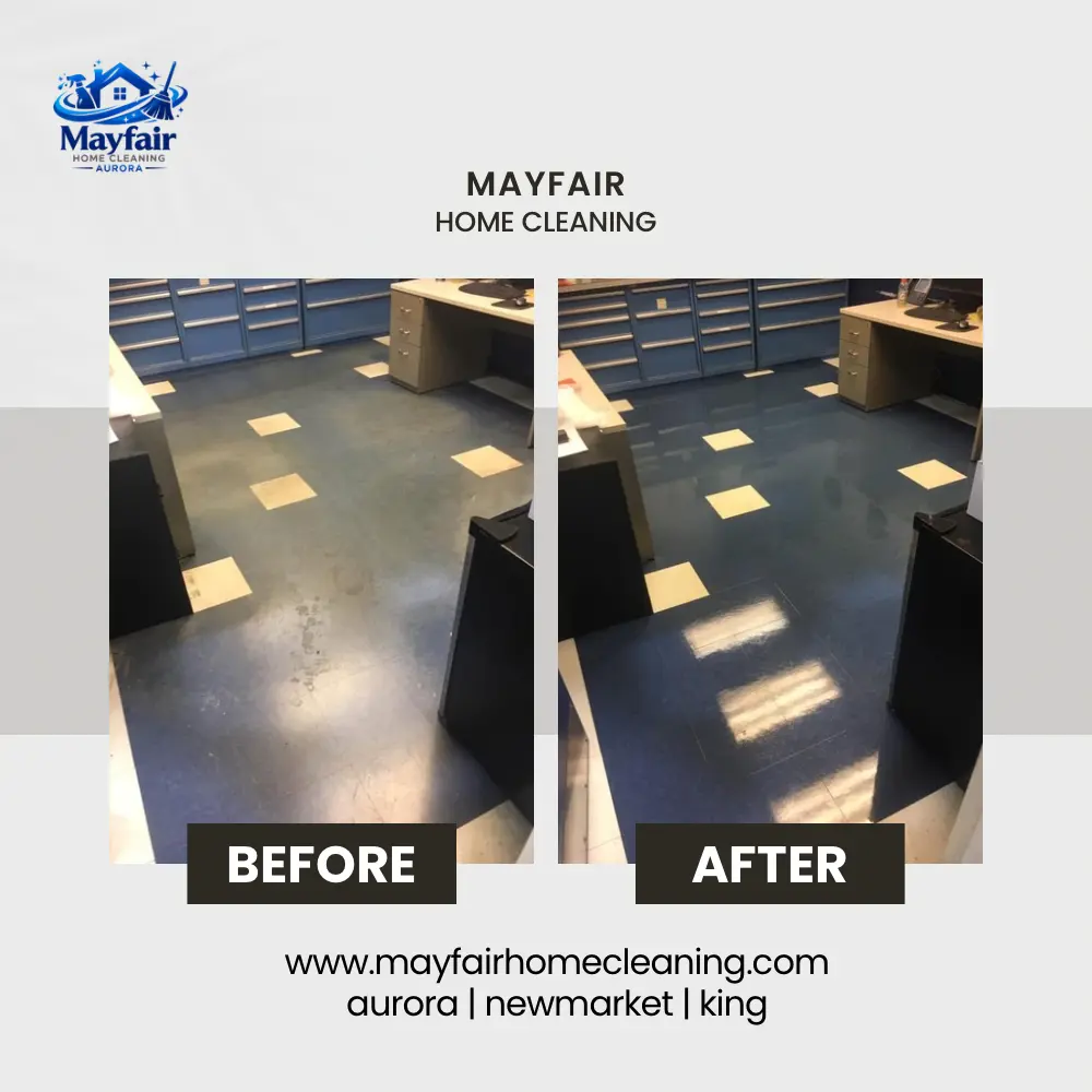 commercial-floor-cleaning-before-and-after-ontario Commercial Floor Polishing in Newmarket, ON