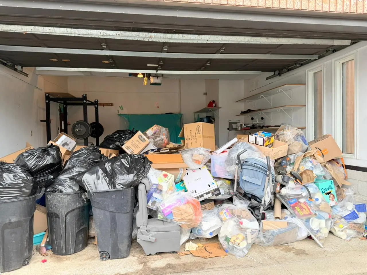 Before our Garage Cleanout Service in Vaughan. Done by Mayfair Home Cleaning