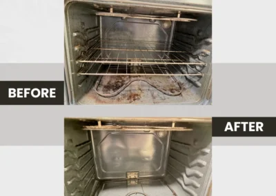 Interior Oven Deep Cleaning in Newmarket, ON Before and After