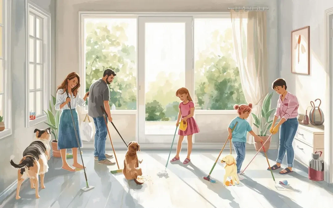 Summer Cleaning Tips for Aurora Families with Kids and Pets